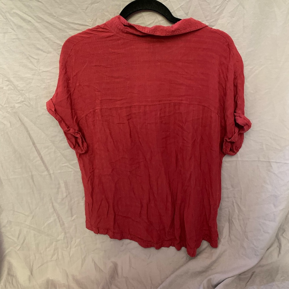 Red button up - Picture 2 of 3